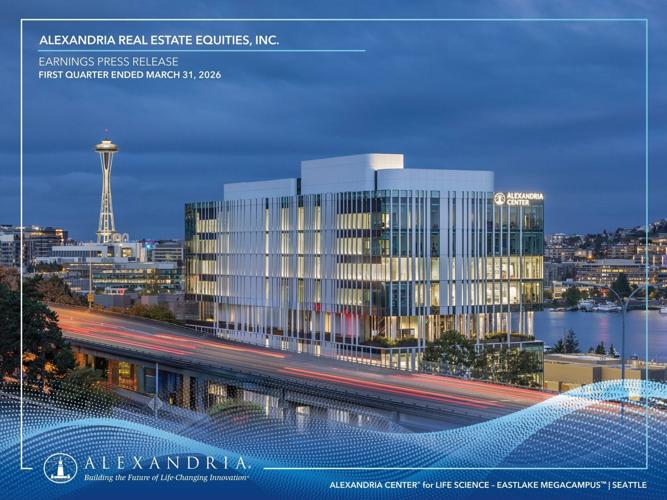 Alexandria Real Estate Equities, Inc. Reports 1Q26 Net Income per Share - Diluted of $2.10; and 1Q26 FFO per Share - Diluted, as Adjusted, of $1.73