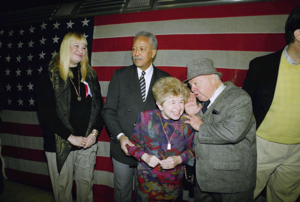 Mickey Rooney with Dr. Ruth