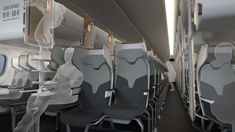 These double-decker airplane cabin concepts could be the future of flying