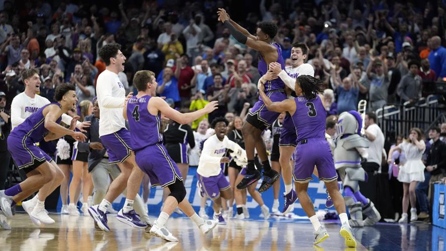 NCAA Furman Virginia Basketball