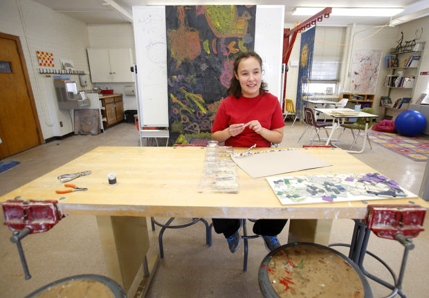 Deaf and blind students displa artwork at Tohono Chul    