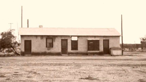 Old Vail Post Office damaged during monsoon storm