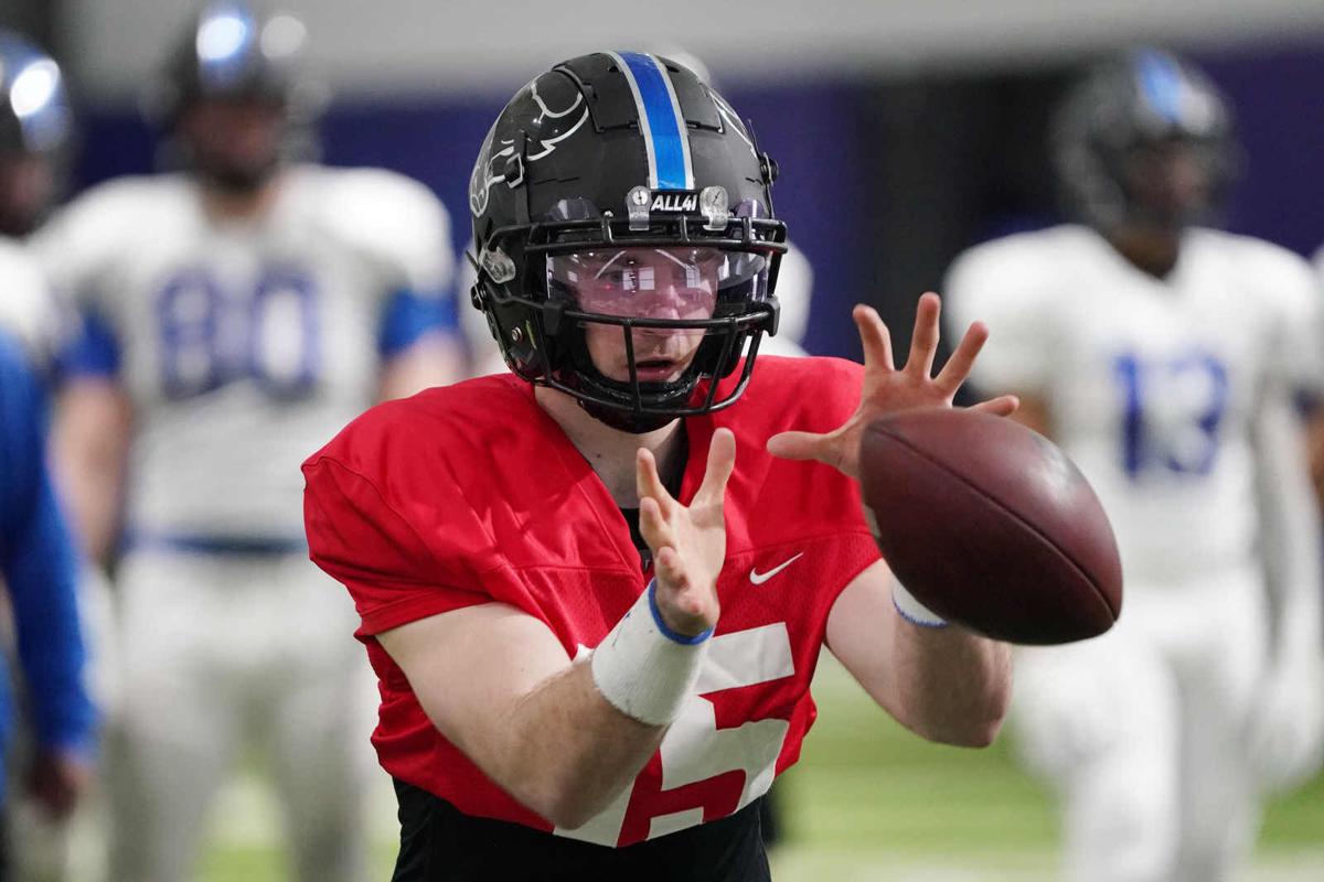UB football spring practice
