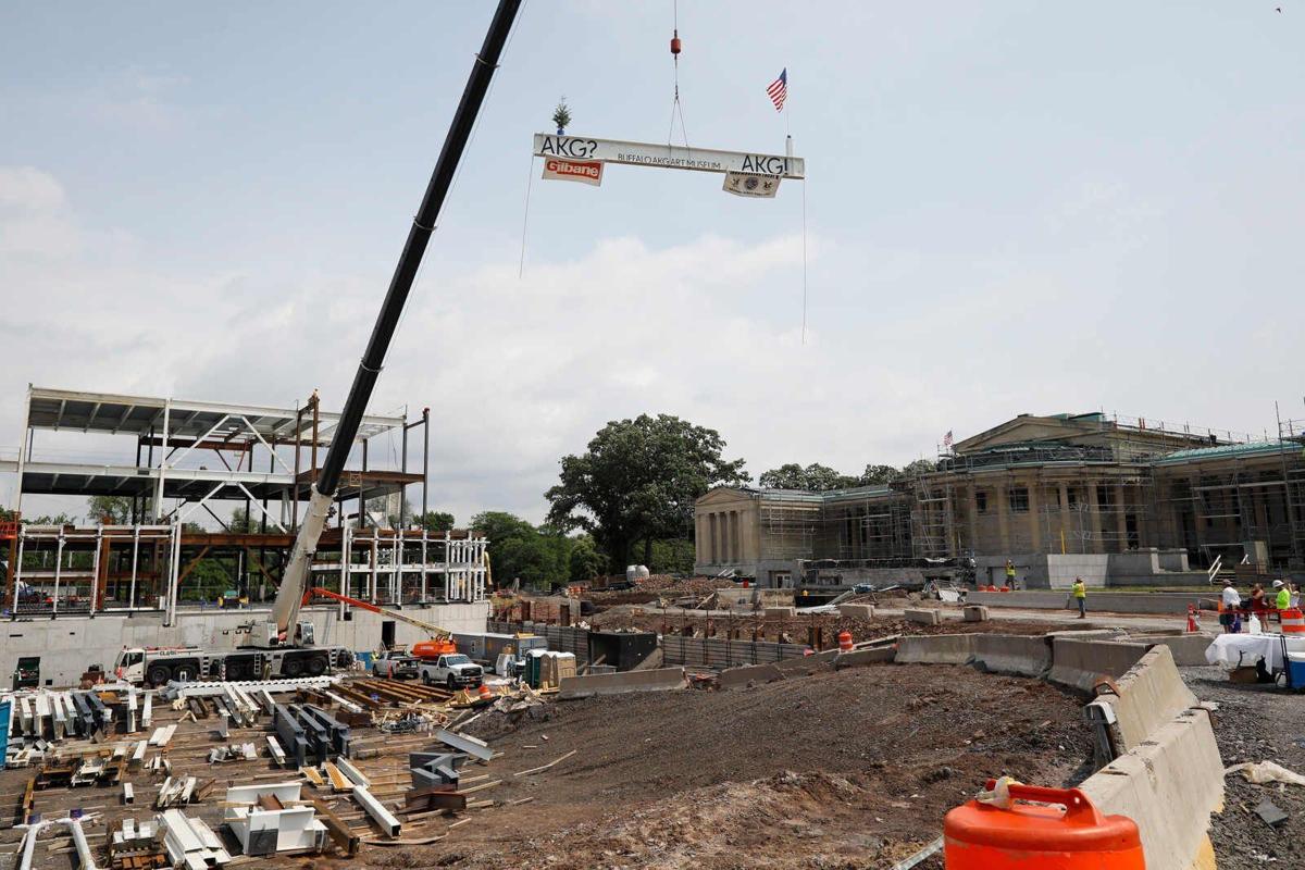 At Albright-Knox, steel frame for expansion is in place: 'This is a remarkable moment'