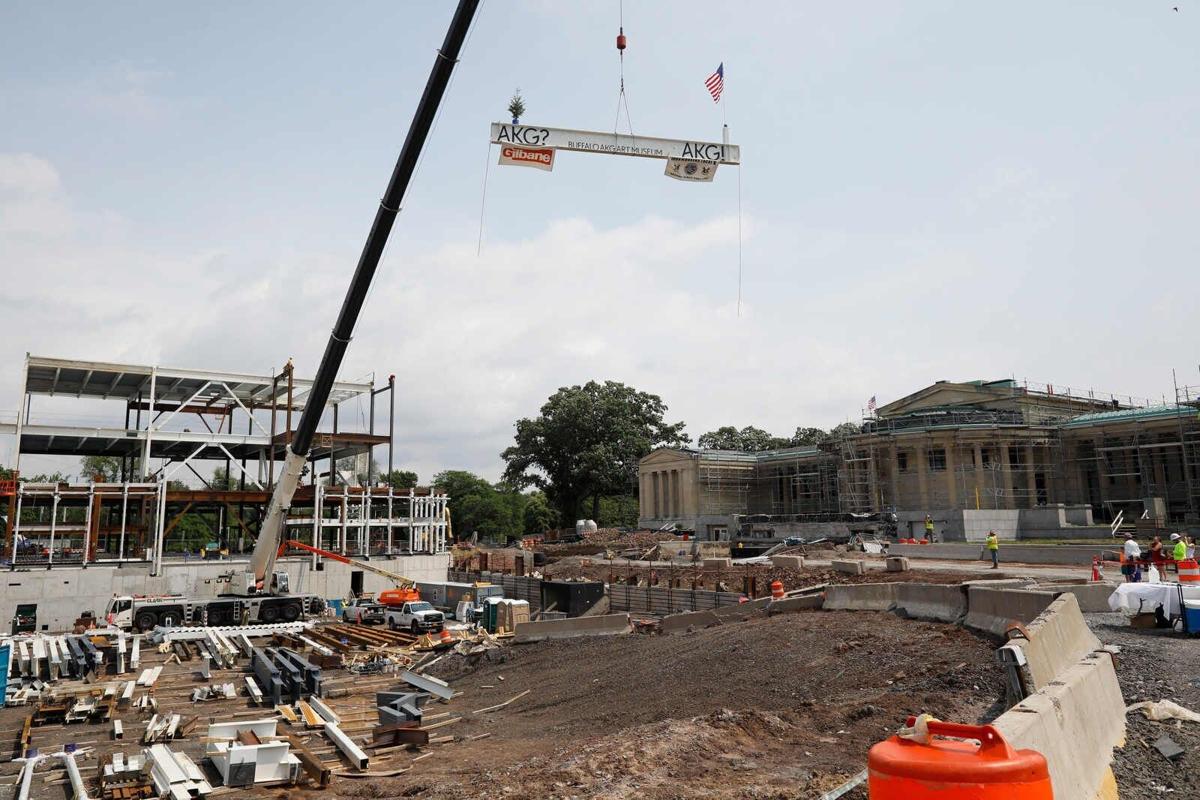 At Albright-Knox, steel frame for expansion is in place: 'This is a remarkable moment'