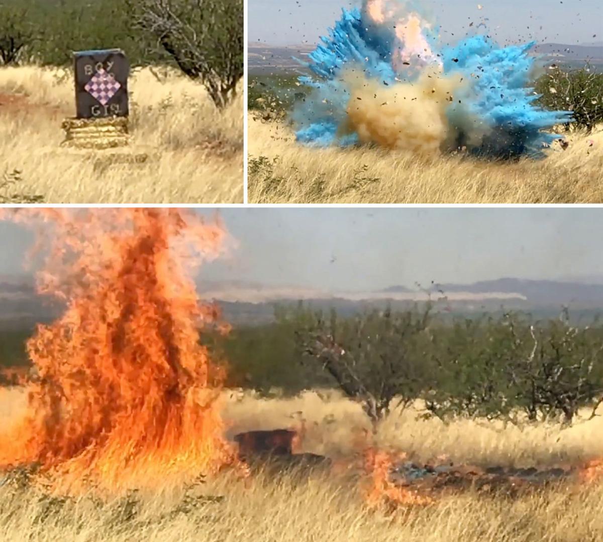 Watch Explosion At Border Agents Gender Reveal Party That Sparked Huge Arizona Wildfire