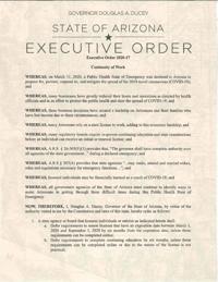 Orden Ejecutiva del Gobernador de Arizona