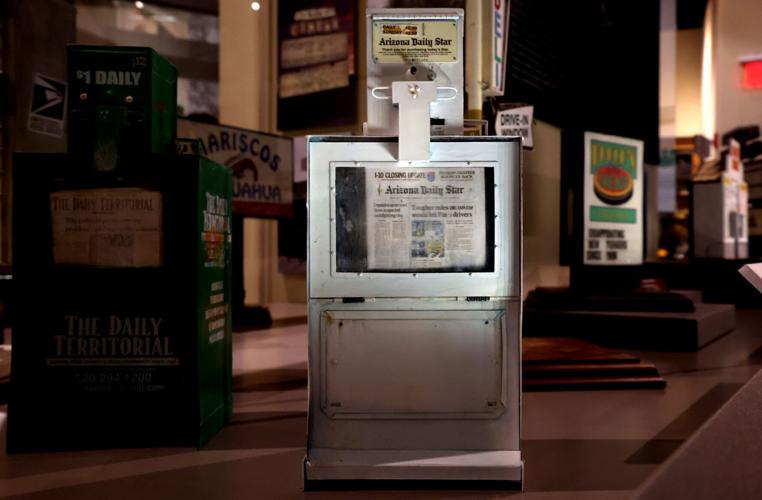 Local signs at new miniature museum exhibit