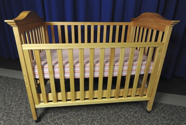 Deemed unsafe, drop-side cribs banned today, even for resale