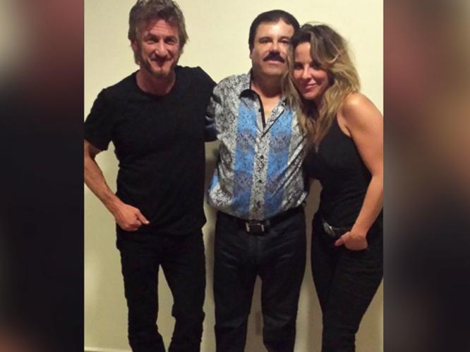 KAte del Castillo, El Chapo y Sean Penn