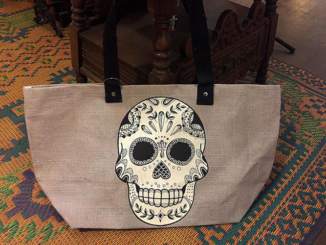 Sugar skull tote