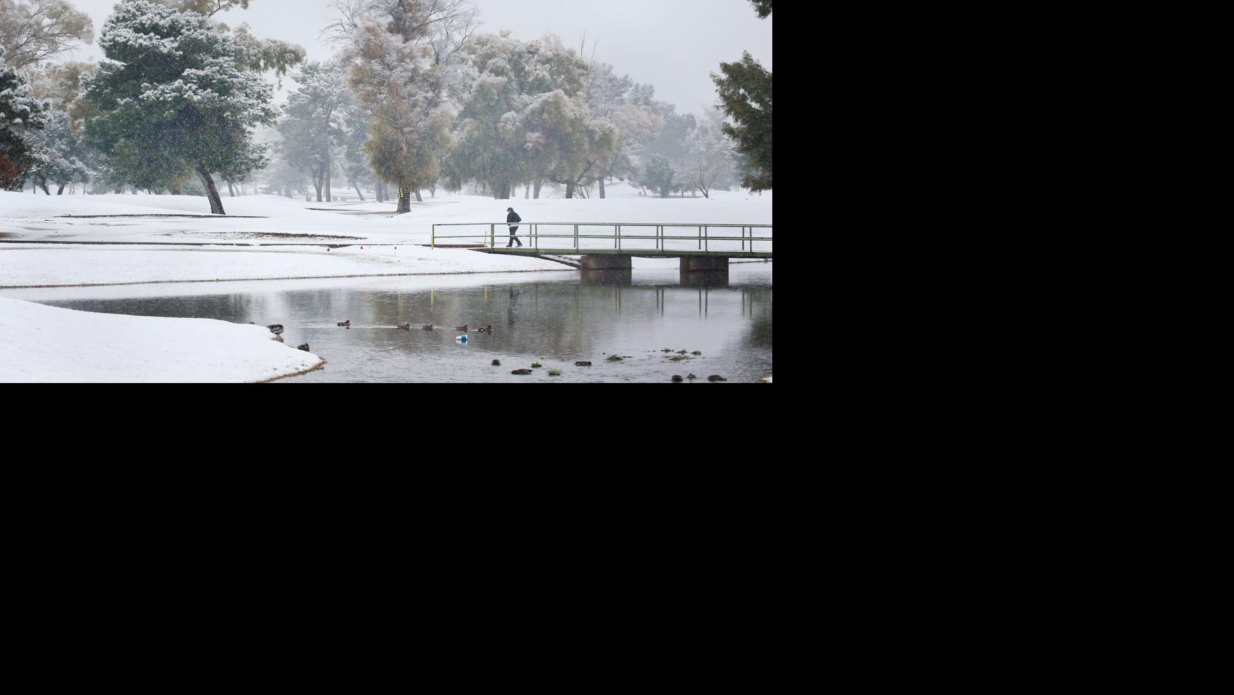 Tucson snow updates Road to Mount Lemmon closed, some flights canceled