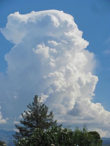 Vertical monsoon cloud