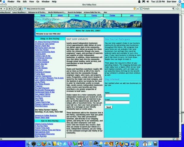 Web sites have lots to say  