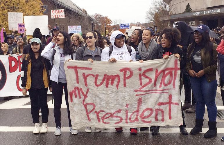 Election-Connecticut-Trump Protest