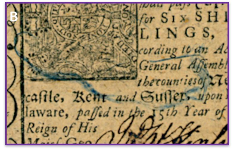Franklin Colonial Money Counterfeiting