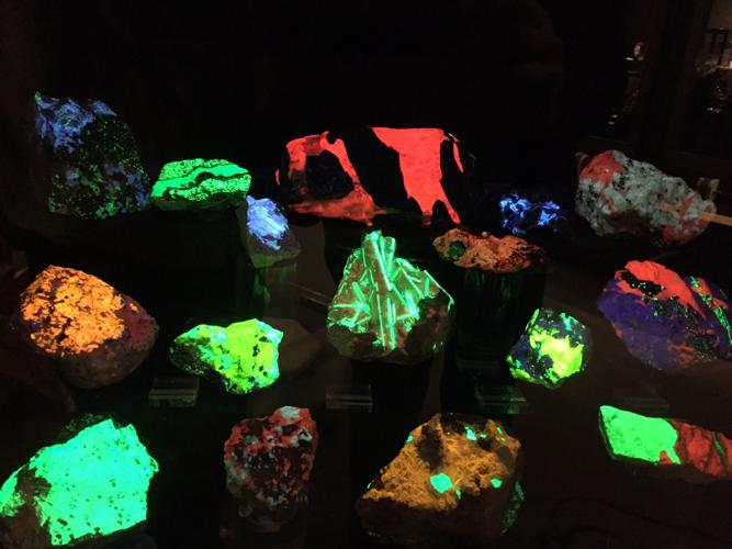 Glowing rocks