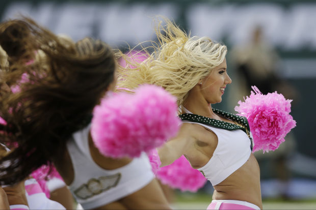 Photos: NFL cheerleaders wear pink for Breast Cancer Awareness Mo