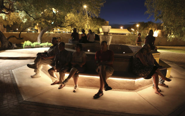 Spiritual walk under full moon    