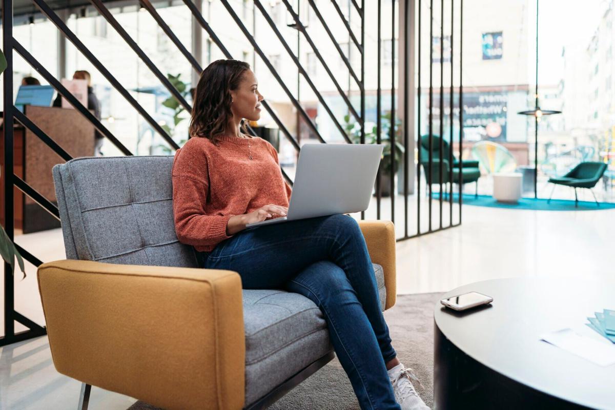 Hotel lobbies can often offer remote workers a cheaper alternative to expensive area coworking spaces —
and a larger space with more resources than coffee shops.
