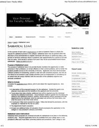 UA sabbatical policy