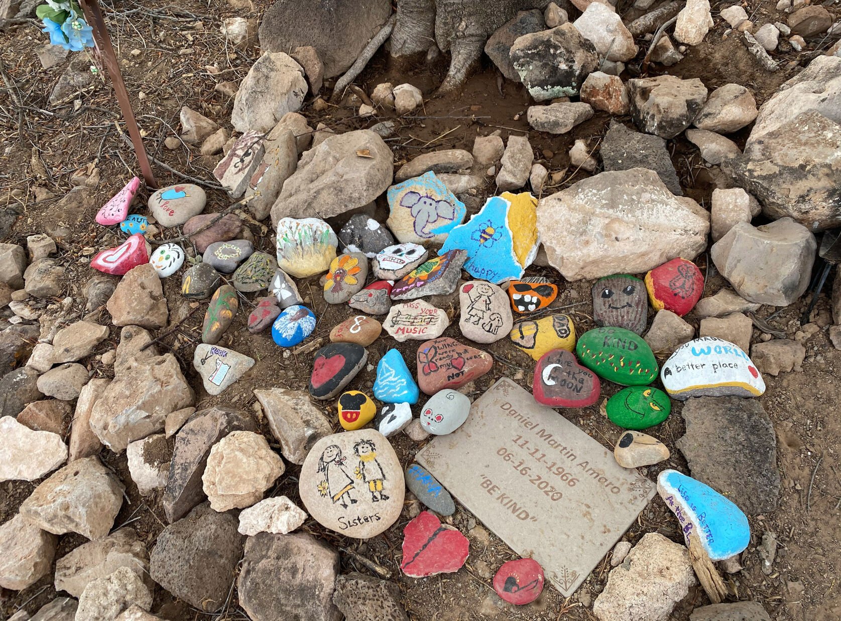 A Mountain memorial rocks