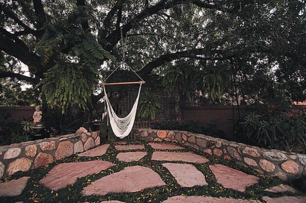 Couple's ideas merge in yard  
