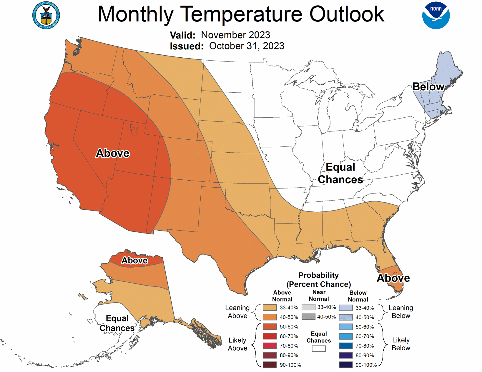 November Temperature Outlook