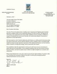 Letter to Pena Nieto (English)