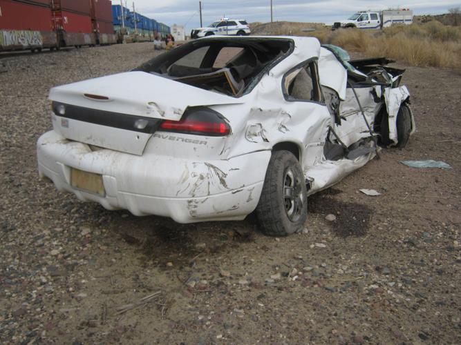 Train causes heavy damages