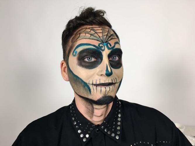 Nolan gets ready for the All Souls Procession