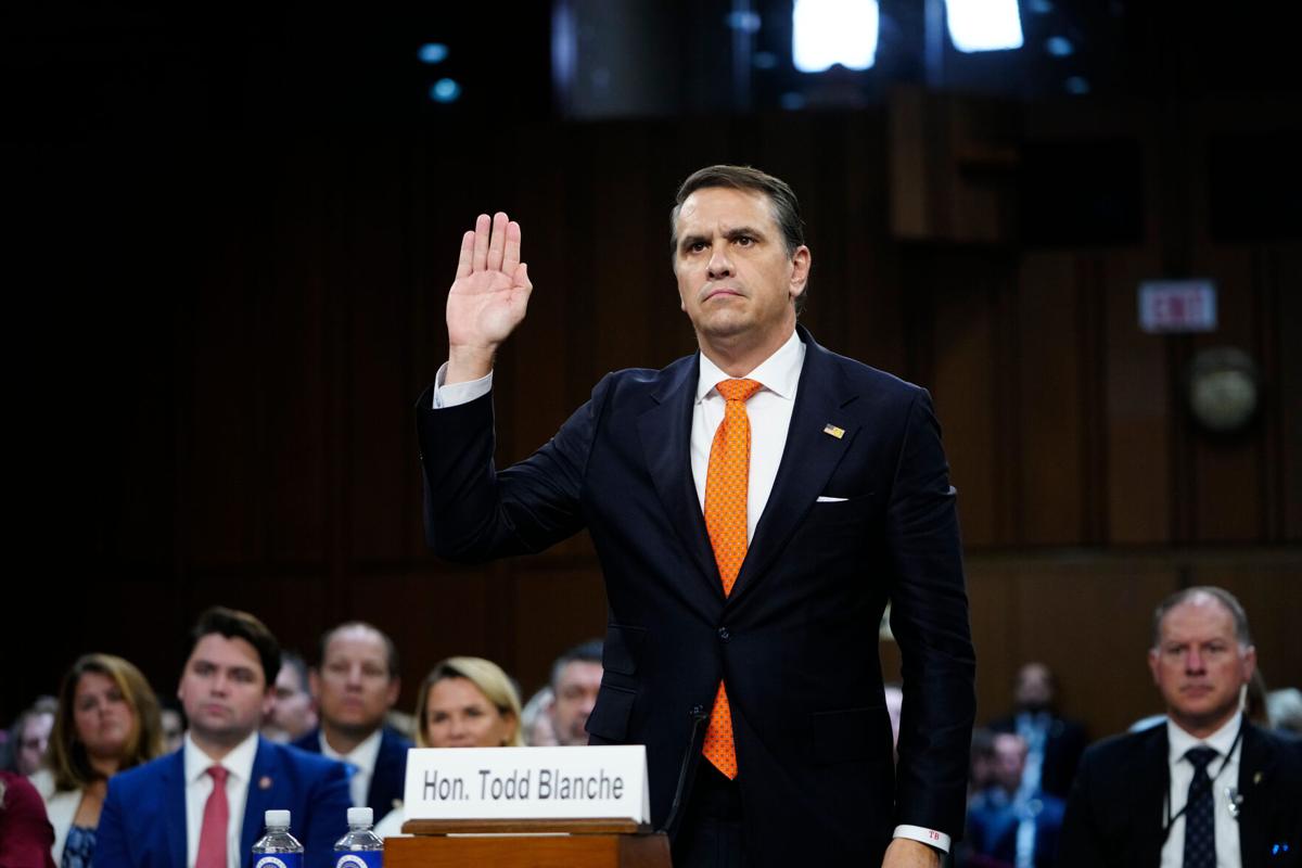 Sparks fly at Todd Blanche's confirmation hearing