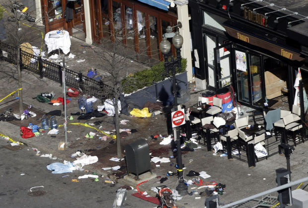 Aftermath of Boston Marathon explosions
