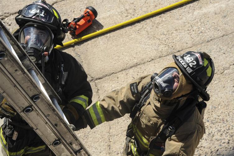D-M, local firefighters train together