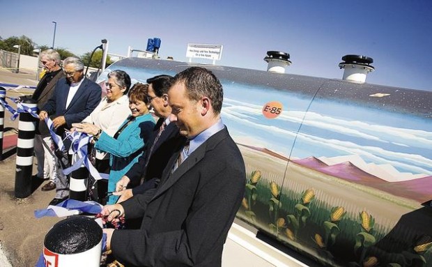 UA switching its vehicles to ethanol  