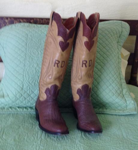 Paul Bond monogrammed cowboy boots