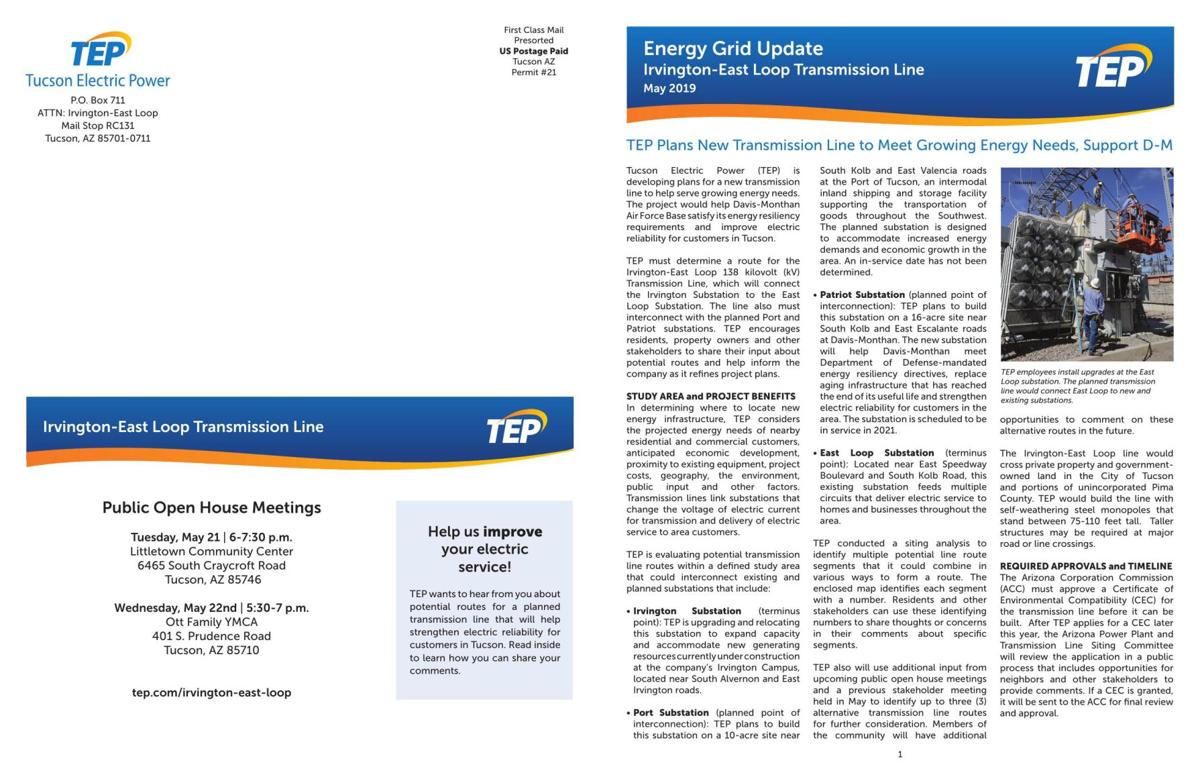 TEP Irvington-East Loop newsletter