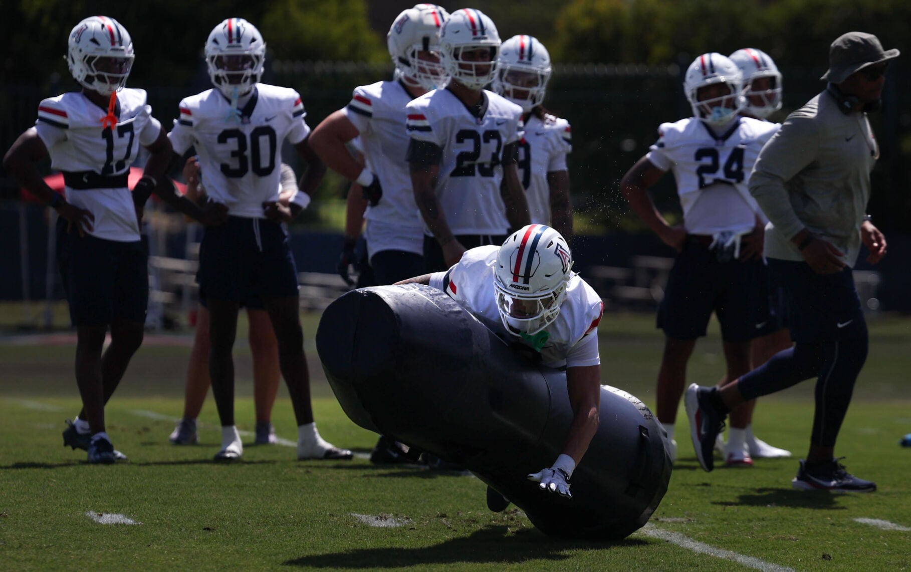 Arizona fall football practice