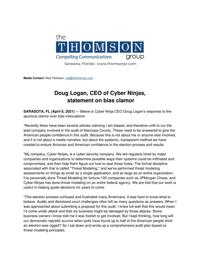 Cyber Ninjas' CEO statement