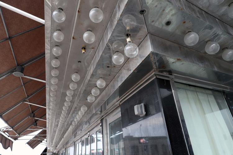 Exterior photos of the vacant Trump Plaza casino