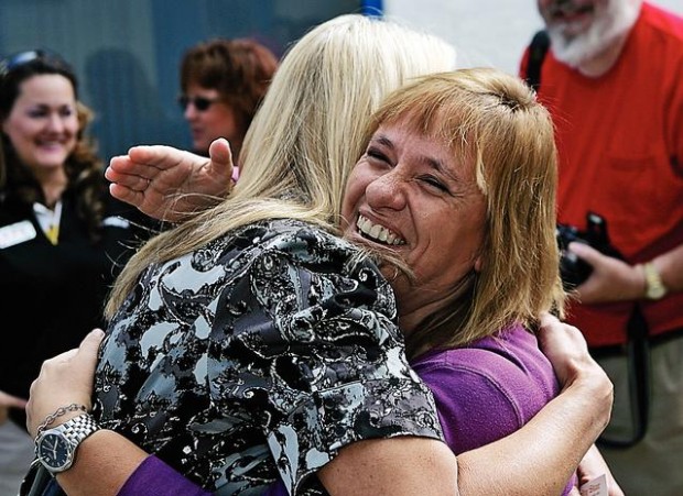 Sixth-grade teacher honored with gift to share with her class  