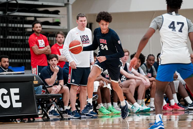 Tommy Lloyd at USA Basketball U18 training camp | May 28, 2024