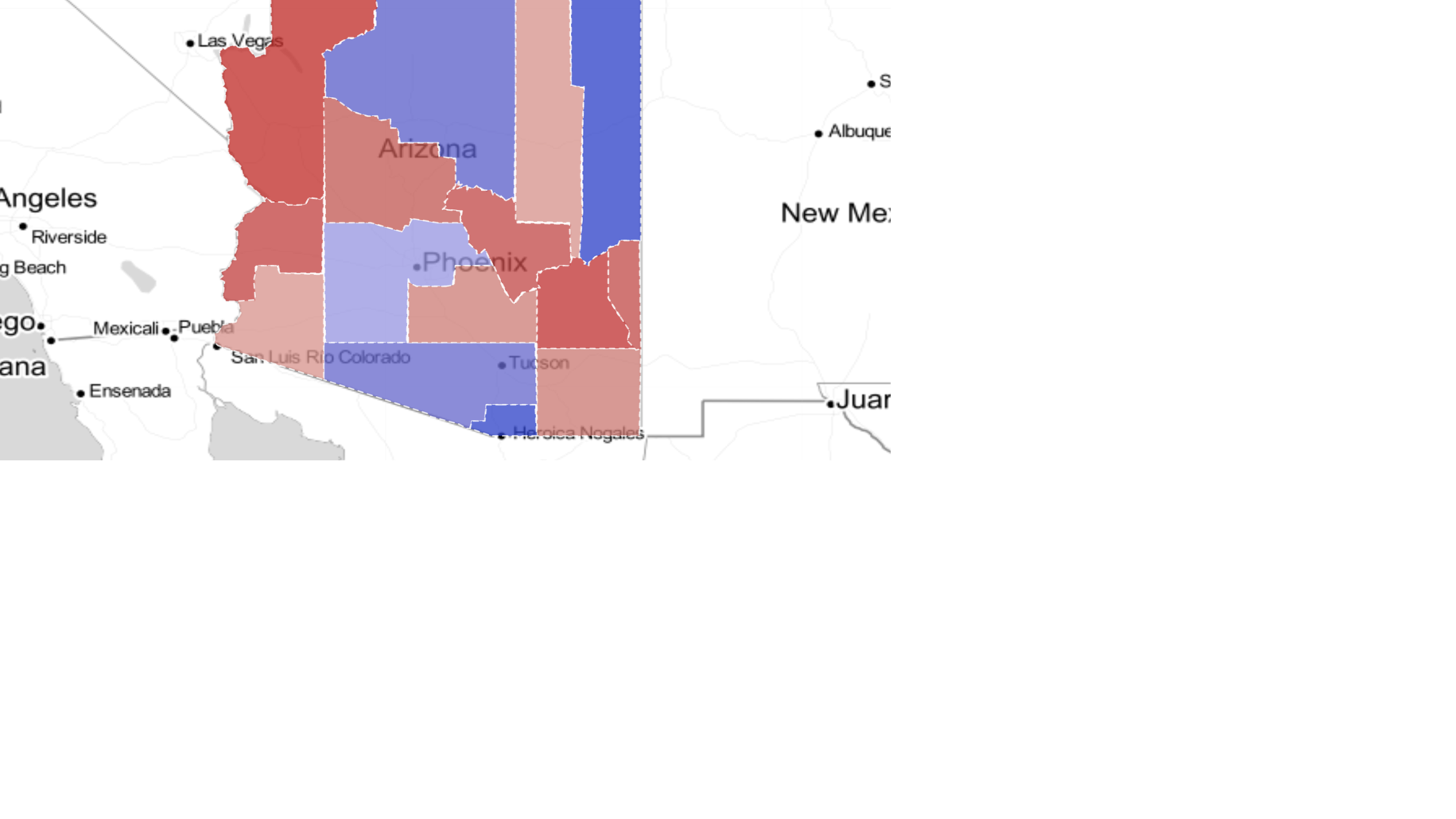 Map 2020 presidential election results in Arizona Local news