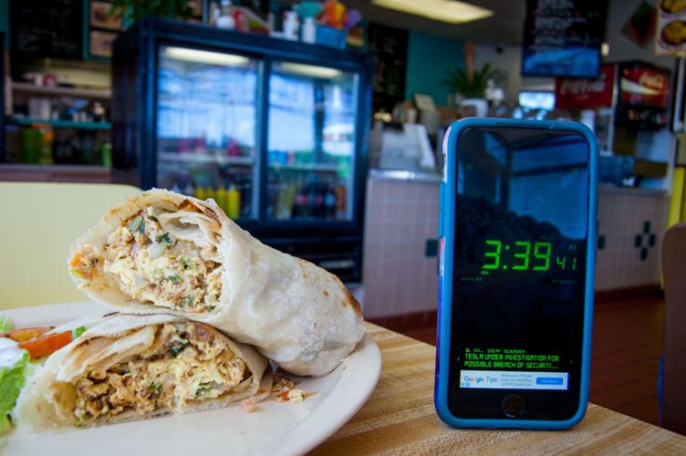 La Fresita breakfast burrito