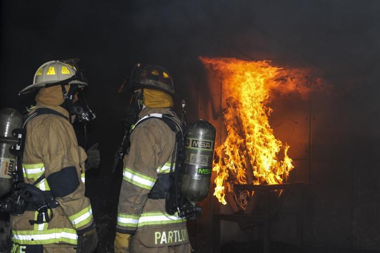 D-M, local firefighters train together