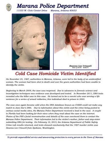 Deanna Lee Criswell poster