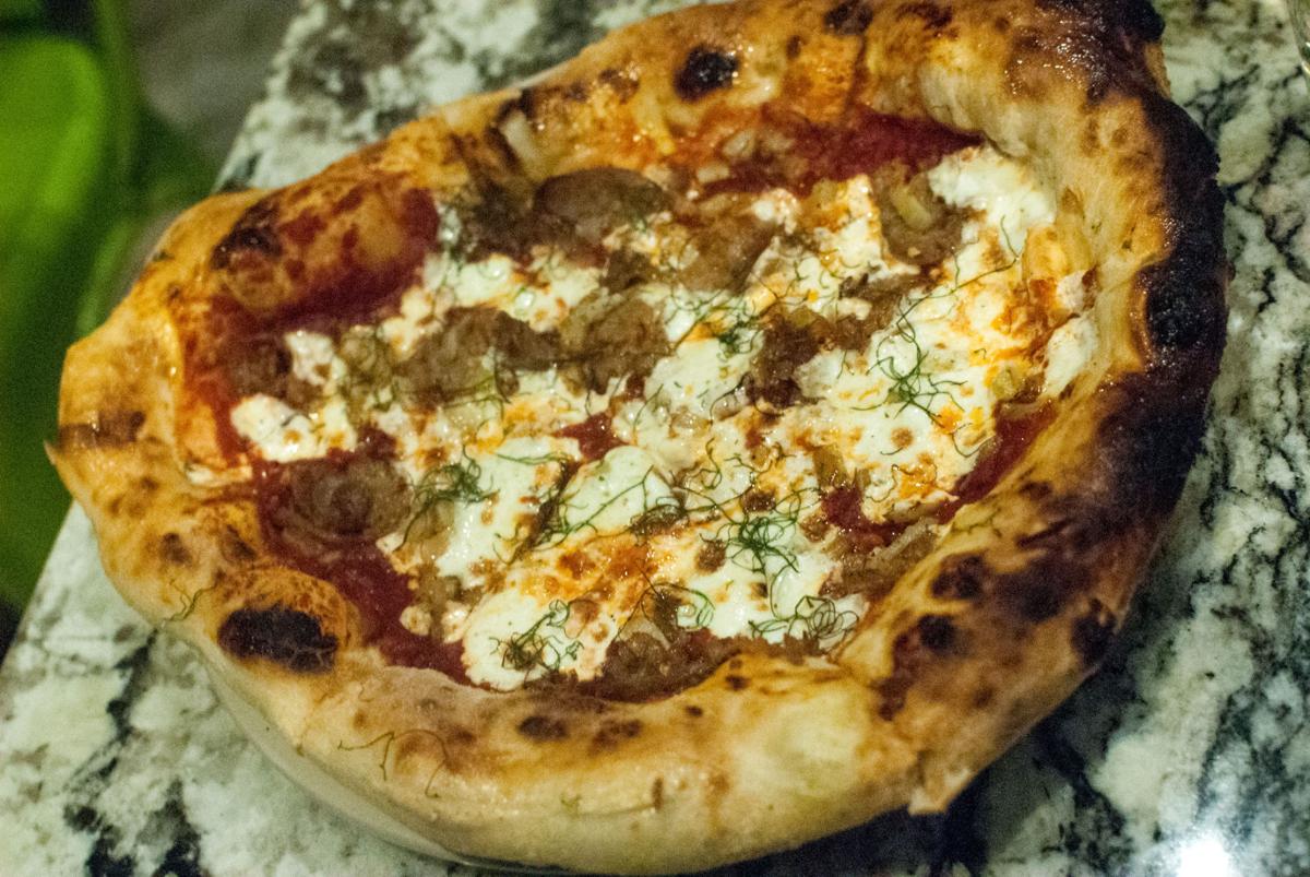 Sausage pizza at Humble Pie