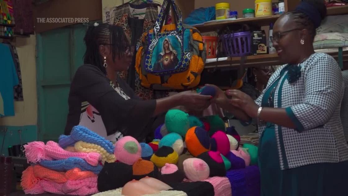 Breast cancer survivor knits prostheses in Kenya instead of costly silicone