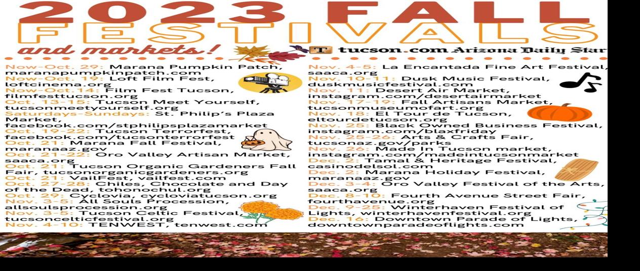 Subscribers can download our guide to fall festivals in Tucson