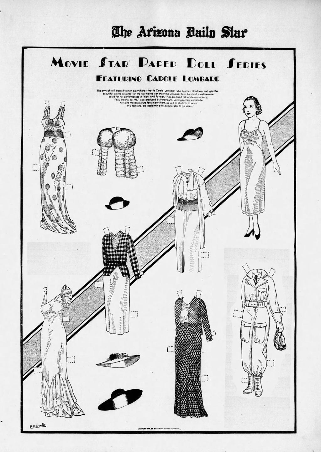 From The Arizona Daily Star Archives Printable Movie Star Paper